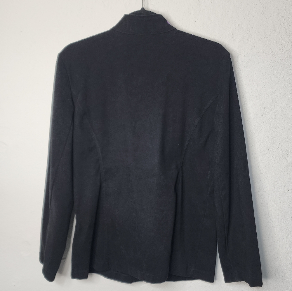 Elementz Embroidered Floral Mandarin Collar‎ Jacket L Vintage Style - Picture 9 of 11